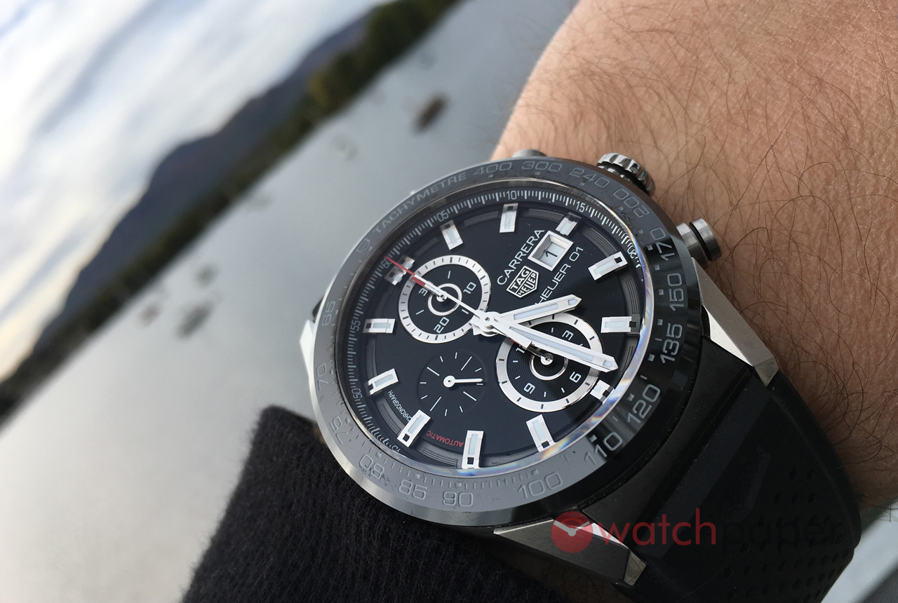 TAG Heuer Carrera Calibre 16 Day-Date Chronograph Black Titanium Watch  Hands-On